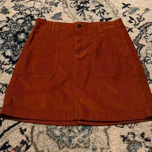 Corduroy mini skirt